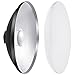 Neewer Neewer 16 inches/41 Centimeters Aluminum Standard Reflector Beauty Dish with White Diffuser Sock for Bowens Mount - Image 2