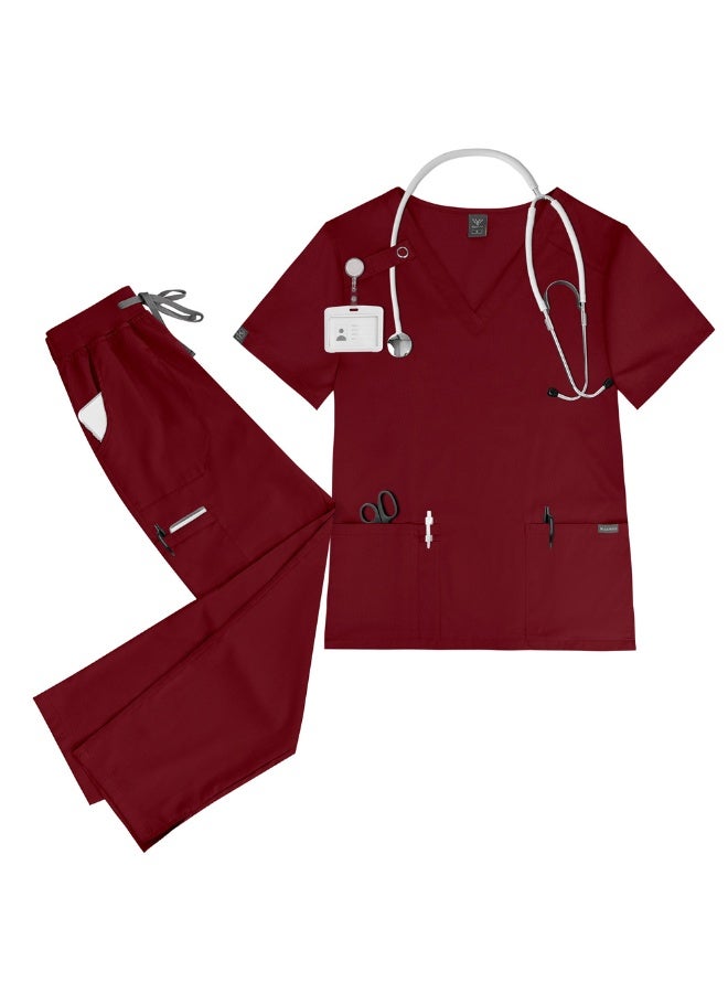 NIBEMINENT Hospital Accessories Beauty Costume High-Quality Scrubs Women Surgical Scrubs Set Clinical Scrubs Set - Image 1