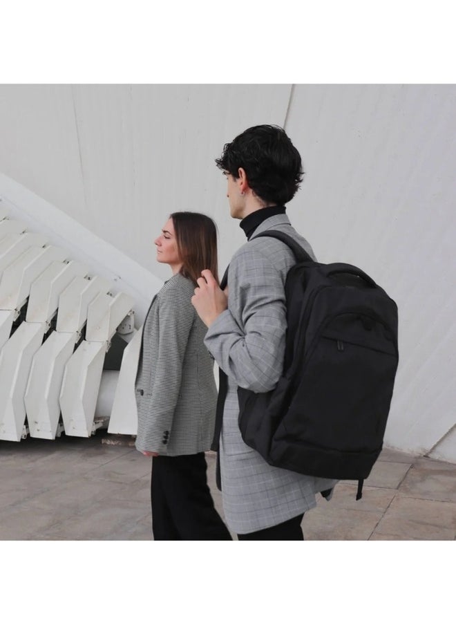 BAGSMART - BAGSMART Black Horatio Laptop Backpack - Image 1