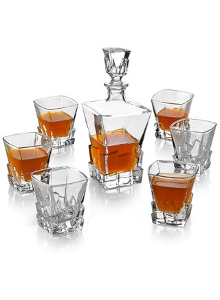 Decanter Set Classic Made in Italy Lead Free Crystal Tumblers (1 Decanter and 6 Glasses) - pzsku/Z86BB6064E309232E532DZ/45/_/1692948329/270c0a9a-69ec-4c18-a9dd-be62dbb4652a