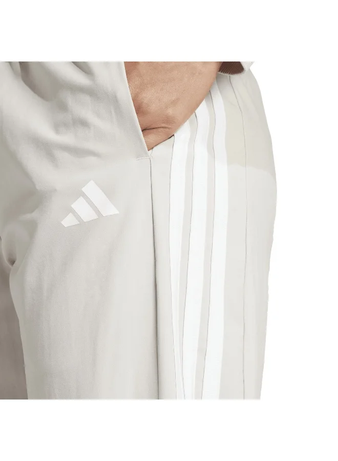 adidas بنطلون تدريب We 3S منسوج رمادي للنساء XS