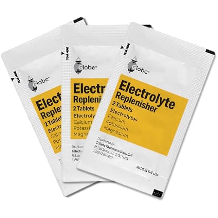 Globe Electrolyte Replacement Tablets for Rehydration, Exercise Recovery, Youth & Adult Athletes, Hiking, Camping, & Sports Recovery and More... 50 Packets of 2 Tablets Each, 100 Count - Image 3
