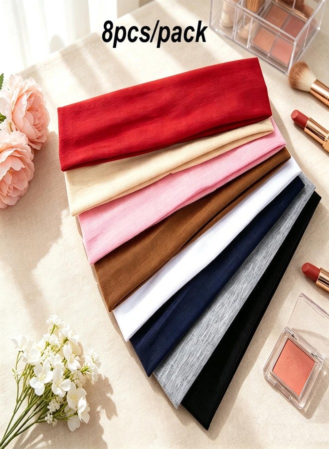 YOOONXI 8pcs Headbands for Women Non Slip - Soft Women's Fashion Headband - Image 5