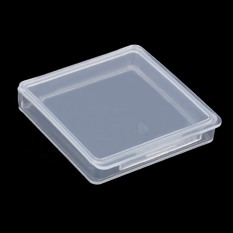 Farmer Mani 12 Pieces Square Empty Mini Clear Plastic Storage Containers (1.85 x 1.85 x 0.32 inch) with Lids for Tiny Items and Other Craft Projects - Image 5
