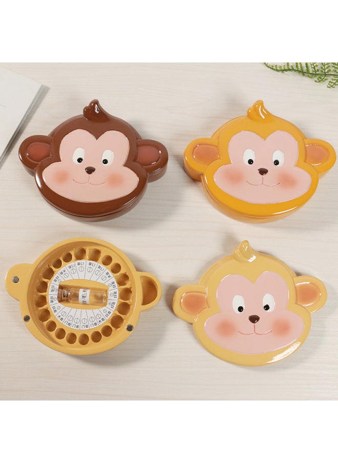 Generic Direct Neonatal Lanugo Bottle Children's Teeth Monkey Teething Box Special Activities-Color:Yellow  - Image 5