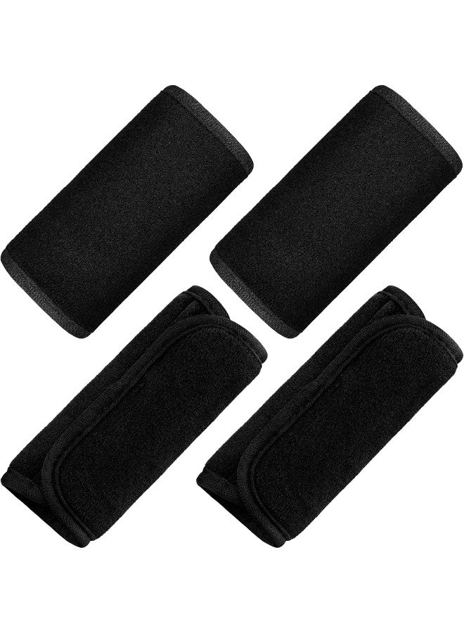 Riakrum 4 Pieces Baby Car Seat Belt Covers Soft Car Seat Straps Shoulder Pads for Kid Infant Stroller Strap Covers Seat Safety Belt Cushion Pads for Boy and Girl, Black - Image 1