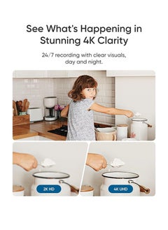 eufy eufy Security Indoor Cam E30 4K UHD Indoor Security Camera, Latest Generation, Dog/Baby/Pet Camera, Colour Night Vision, Human/Pet Auto Tracking, 360° Surveillance, Works with Homekit  - Image 2