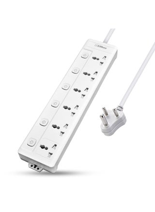 EMBOX 10A Extension Board with Individual SwitchMulti Plug Socket with 6 SocketsPower Strip Extension with Safety Shutter and Indicator18 Meter Extension Cord2500W - pzsku/Z86BBA5FF6804AC4F973AZ/45/1748265400/e5a37059-9c84-42c6-9133-3e6400efa4ab