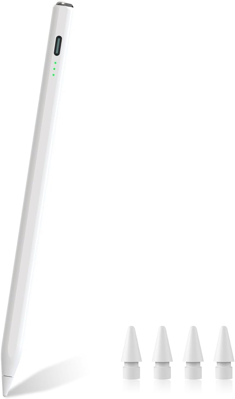 KASTWAVE Stylus Pen for iPad 2018-2024, 13 Mins Fully Charged, for iPad Pencil Compatible with Part of iPad/Pro/Air/Mini, Palm Rejection, Tilt Sensitivity, High Precision Sensitivity, Magnetic - Image 1