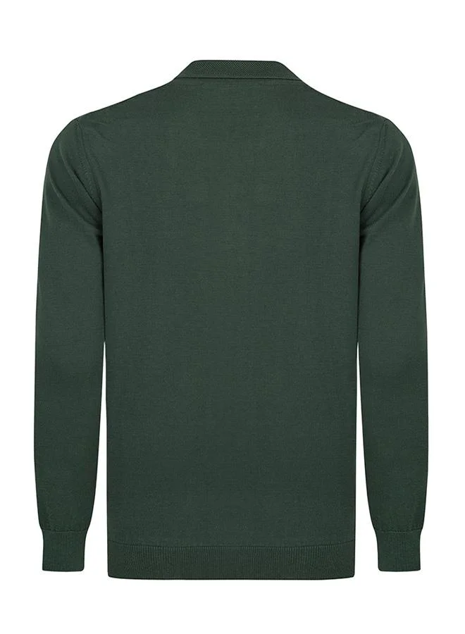 FELIX HARDY Pullover with Polo Collar - Buttonless