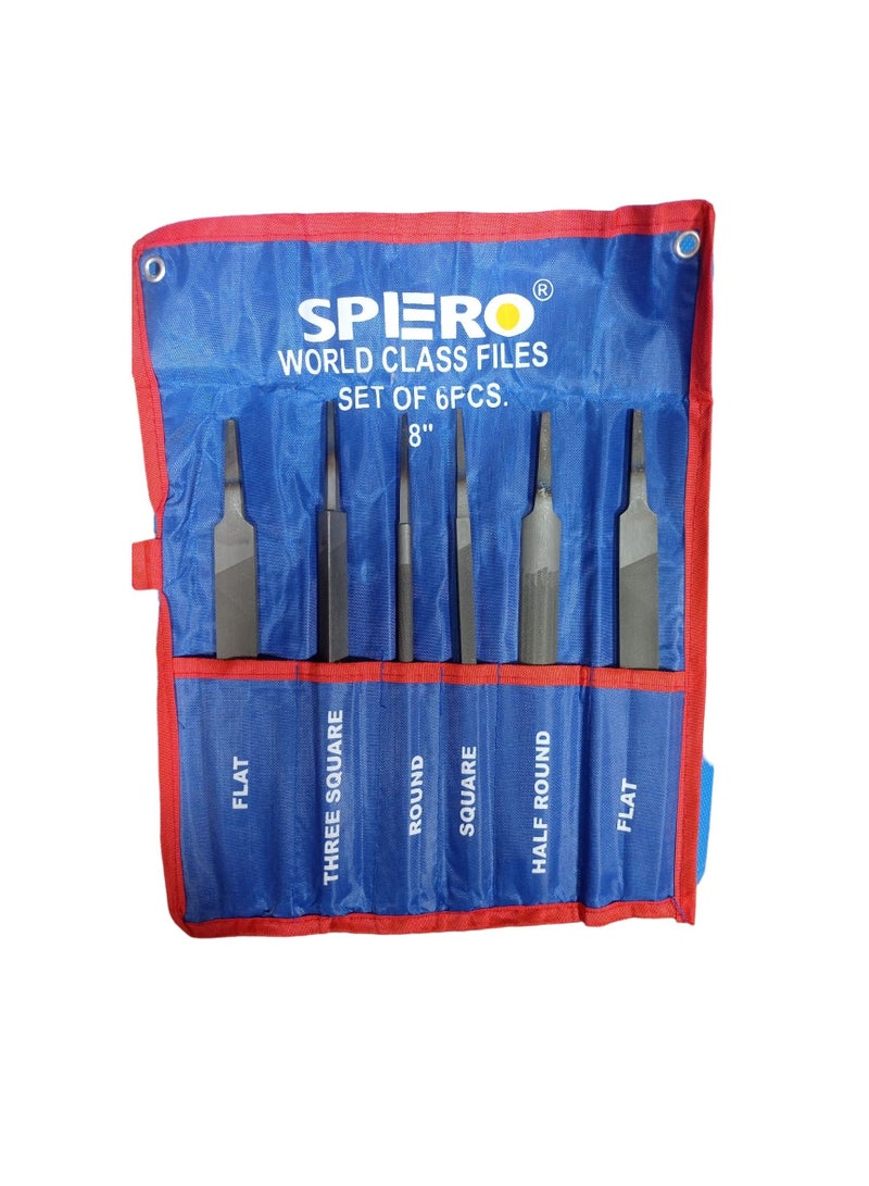 spero files sets of 6 pcs  8 "