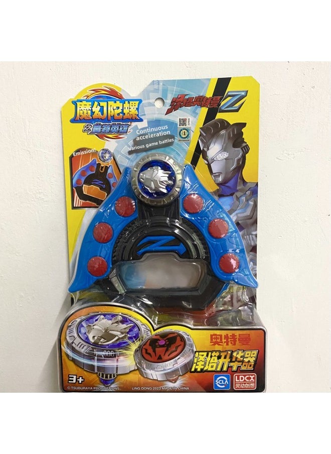 Generic - Genuine Ultraman Magic Gun Ultraman Hero Gyro Sword Launcher Battle Boy Toy Suit-Color:ATM7068 Ott Hero X Magic Gyro-DiGa Ultraman (composite) - Image 1