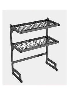 fashionhome Stainless Steel Sink Rack Black 65 x 31.5 x 80.5 cm  - Image 2