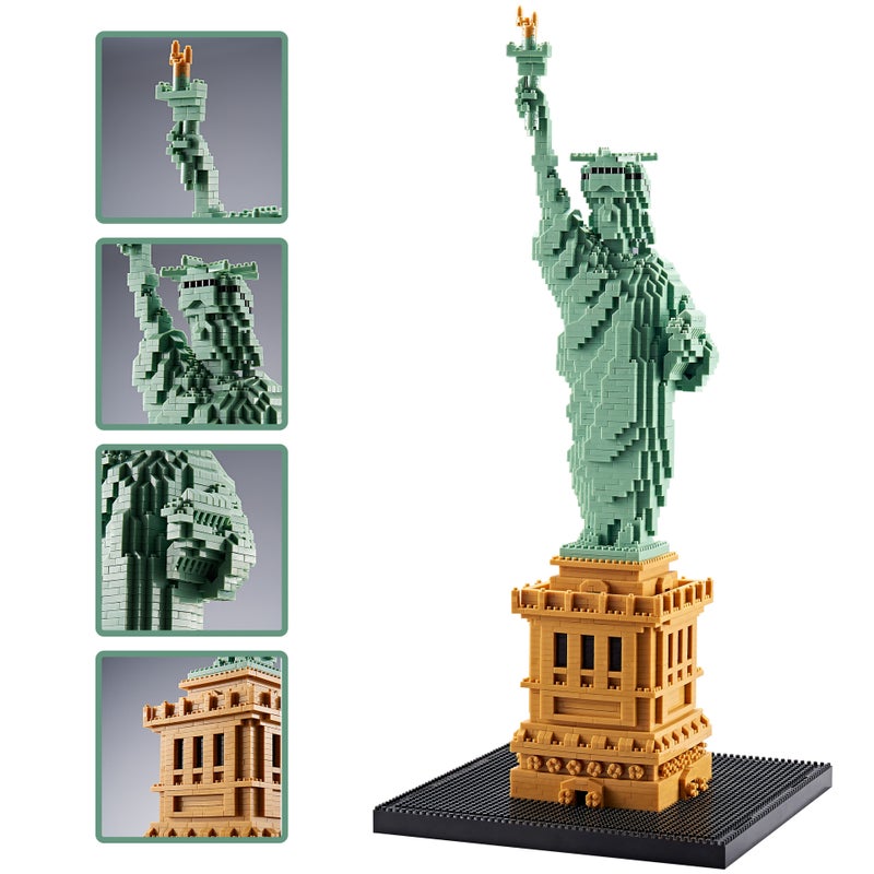 World Famous Building Series American Statue Of Liberty Building Blocks Diamond Particles Statue Of Liberty - Image 3