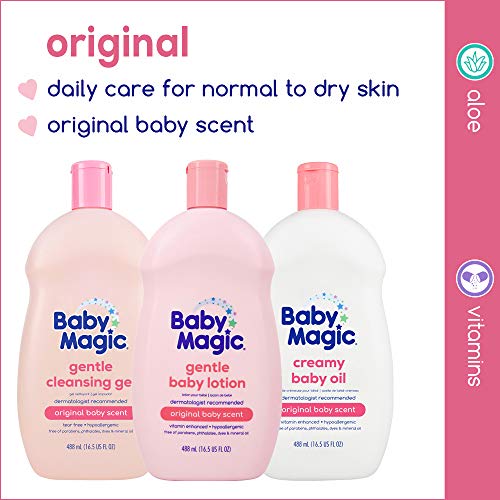 Baby Magic لوشن بيبي ماجيك اللطيف برائحة الأطفال الأصلية 16.5 أونصة - 488 مل - Image 3
