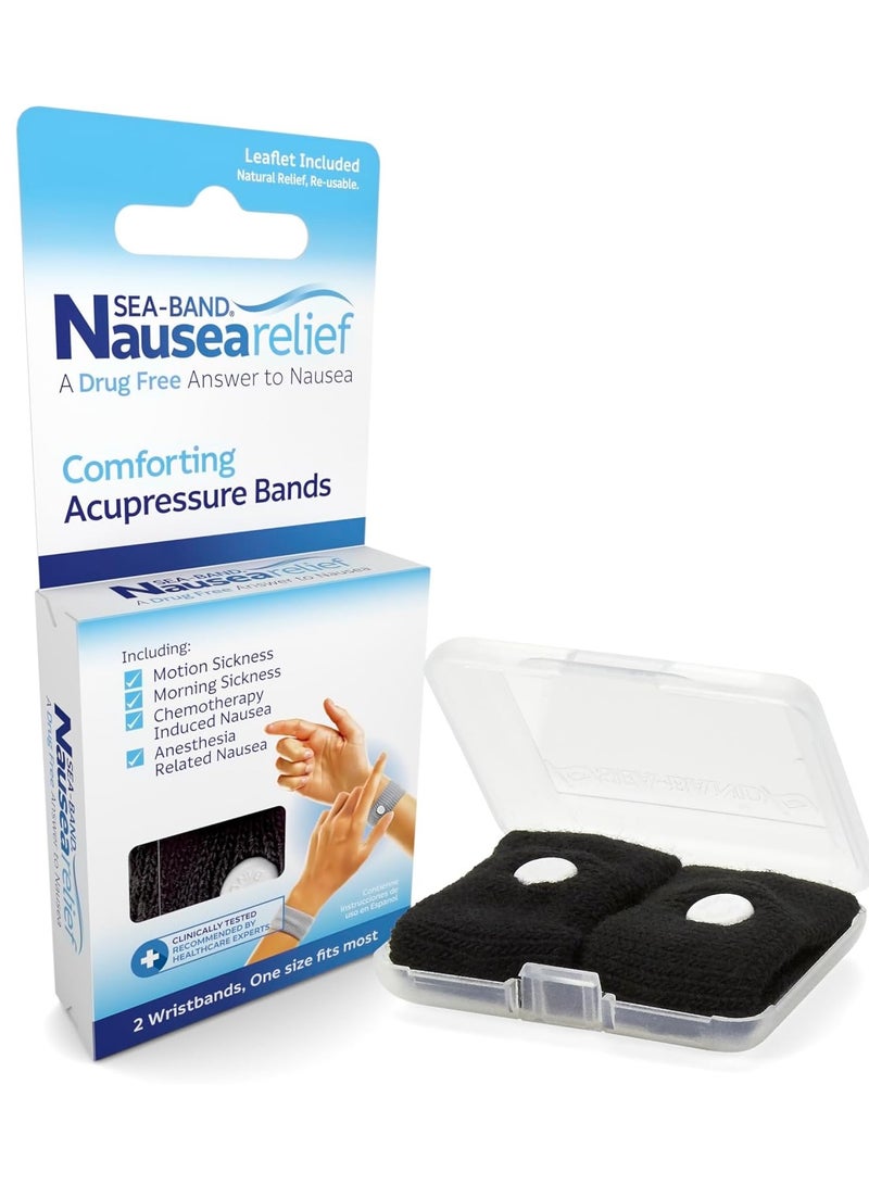 سي-باند سوار معصم مضاد للغثيان بالضغط الإبري لغثيان الحركة والصباح، زوج واحد، قد يختلف اللون - Image 2