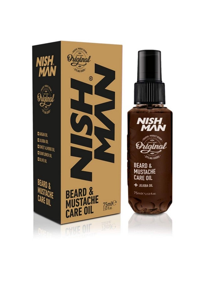 nishman Beard & Mustache Care Oil 75ml - Image 1