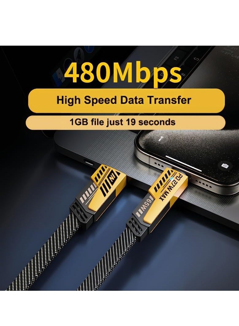 120W GaN Fast Charger - Super Fast USB-A & USB-C Wall Charger with Braided USB-A to Lightning & to USB-C Cables  Universal Smart Phone Charger for Xiaomi 14/13/12/14T/13T/12T/12s Pro Lite, & Android Devices – Ultra-Fast Maximum Speed & Efficiency - Image 4