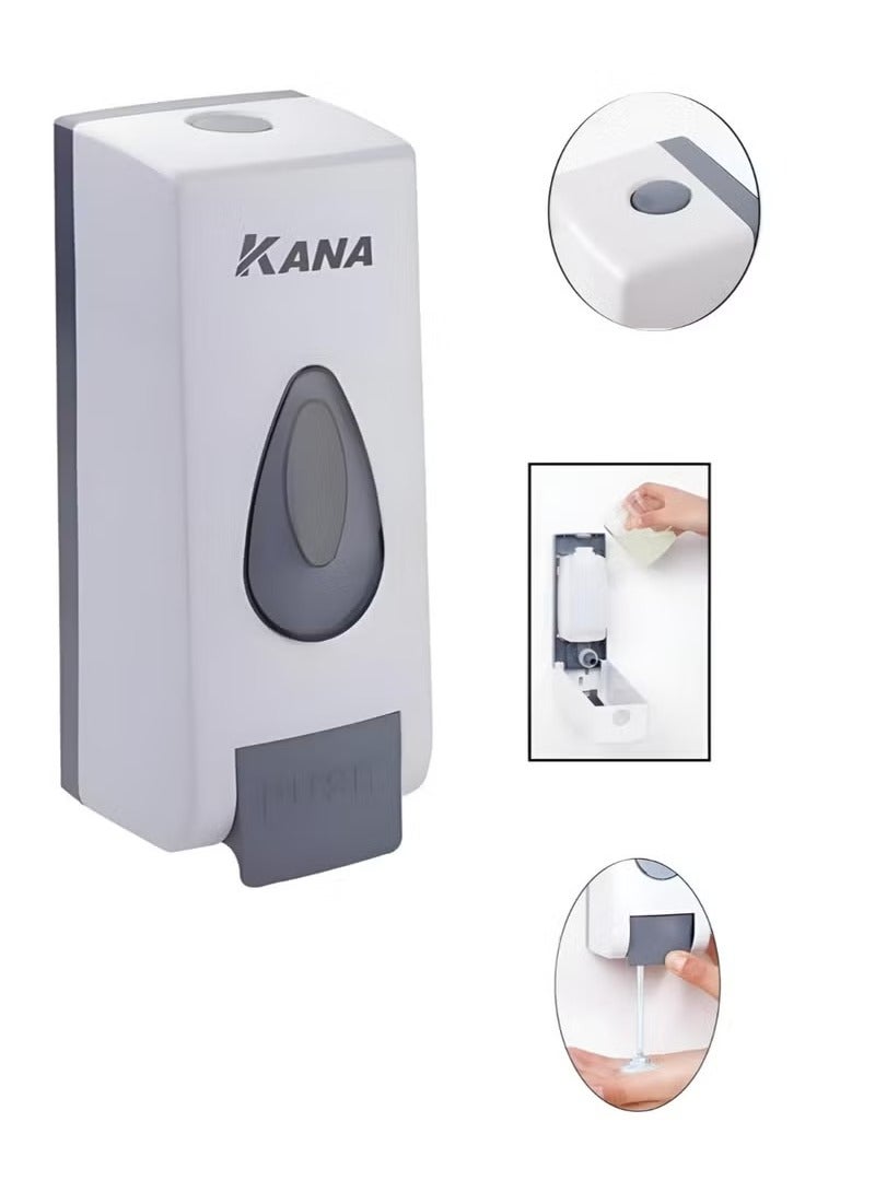 Kana Wall Mounted Soap Dispenser 360ml - Multi-Purpose Liquid Hand Sanitizer & Soap Pump for Kitchen, Bathroom, and Office - Hygienic & Easy Installation - Image 1