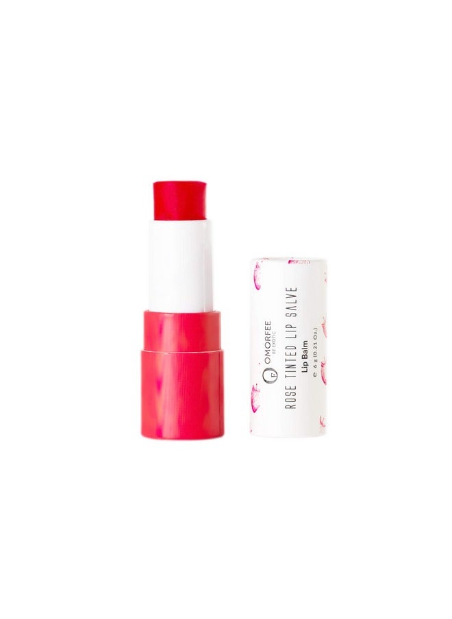 OMORFEE BE EXOTIC OF - Omorfee 100% Organic Tinted Lip Balm Stick Treatment Natural Lip Tint Gloss Long Lasting Rose Lip Tint Strawberry Flavor Beetroot & Cocoa Butter Pink Red Color Moisturizing Lip Balm 6G/0.21Oz - Image 1