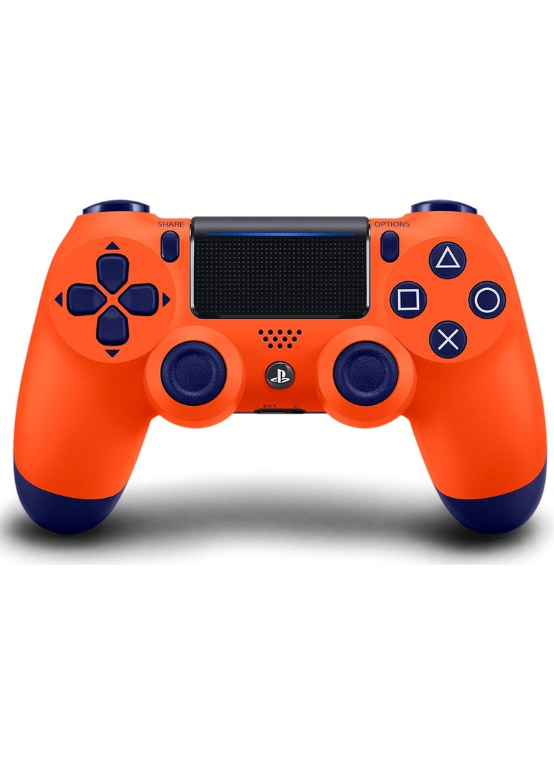 LIXES Wireless DualShock 4 Controller for PS4 - Vibration Feedback, Motion Sensors, Touchpad, Light Bar, Share Button & Speaker for Ultimate Gaming Experience (Orange)  - Image 1