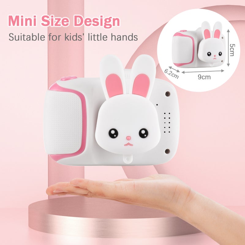 Kids Digital Camera White Mini Size 40M Photos 1080P Videos - 2.0 Inch Eye-Protecting IPS Screen Simple Operation Built-In Games for Kids Boys Girls Holiday Gifts - Image 4