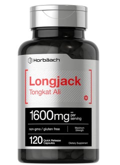Longjack Tongkat Ali 1600mg per serving 120 Quick Release Capsules