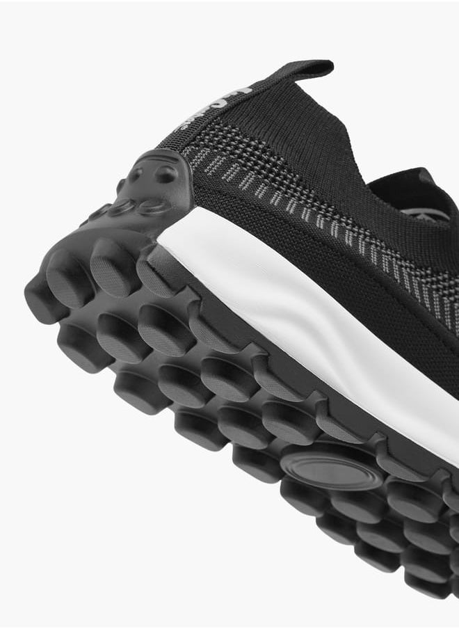 Lee Cooper Men's Textured Slip-On Sneakers with Pull Tabs  - Image 5