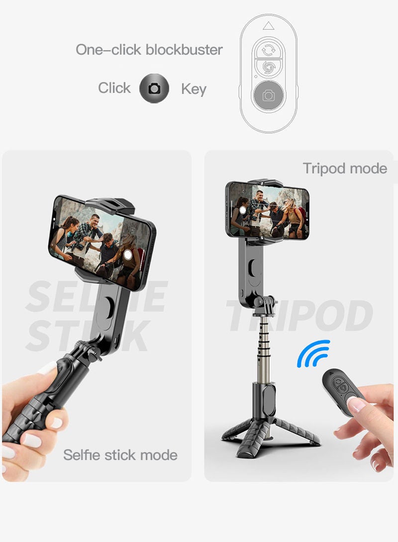 Sharpdo Mobile Phone Three-axis Stabilizer Handheld Gimbal With Fill Light Anti-shake Single-axis Selfie Stick - Image 5