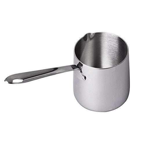 IMEEA IMEEA Butter Coffee Milk Warmer Mini Butter Melting Pot with Spout 18/10 Tri-Ply Stainless Steel (12oz/370ml)  - Image 1