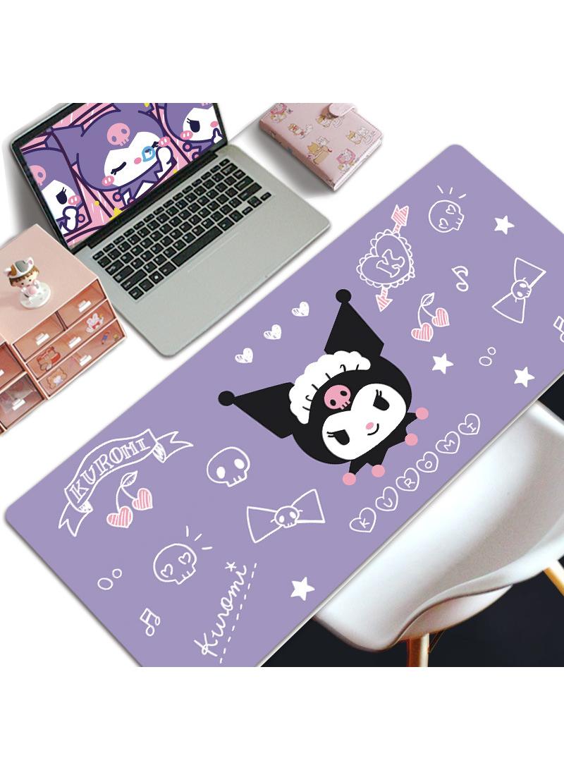 Y&D Kuromi Girls Gift Gaming Mouse Pad Extended Large Mat Desk Pad Stitched Edges Mousepad Long Mouse Pad And Non-Slip Rubber Base Mice Pad 800X300X4mm - Image 1