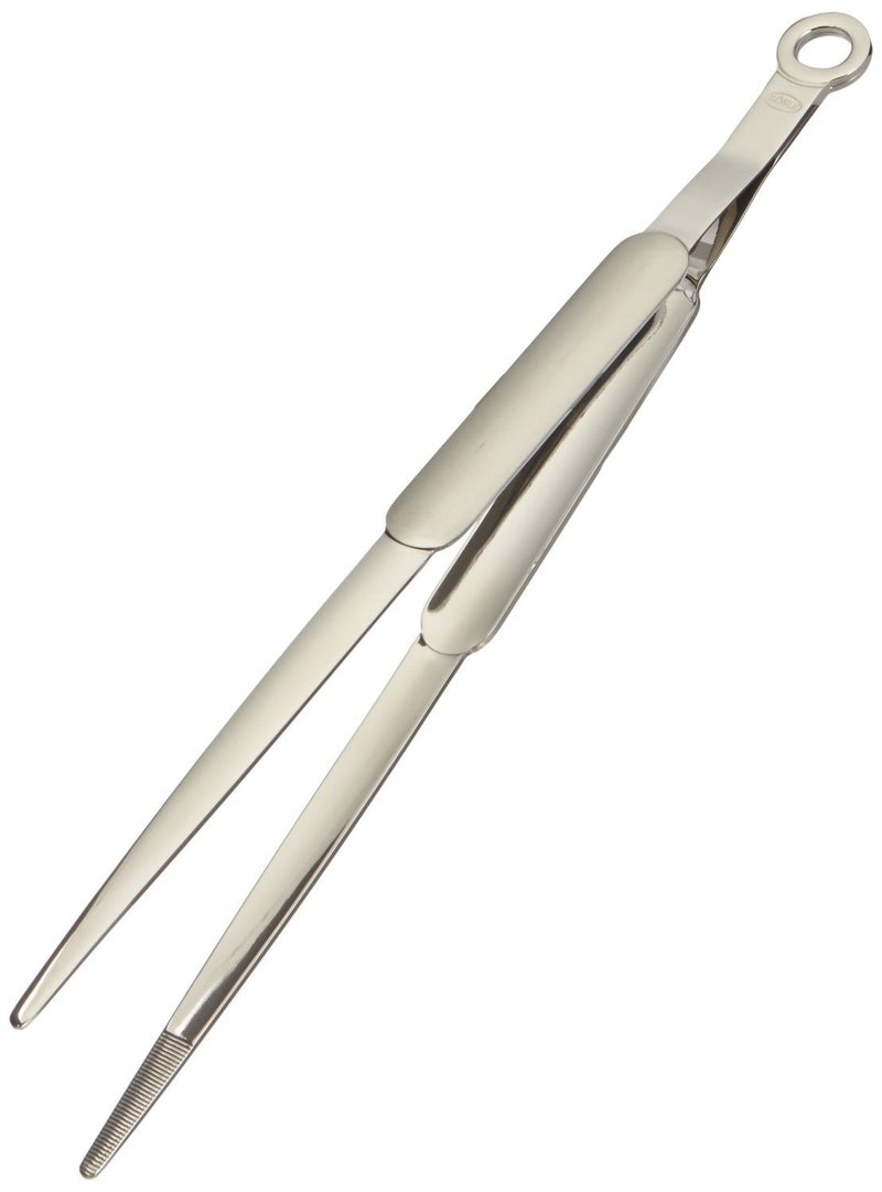 RÖSLE Rsle Stainless Steel Fine Tongs  12.2-Inch Silver - Image 1