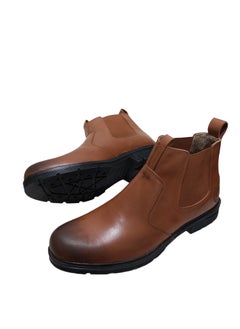 Meto Honey Chelsea lace-up boots made of genuine natural leather and a toe sole  - Image 3