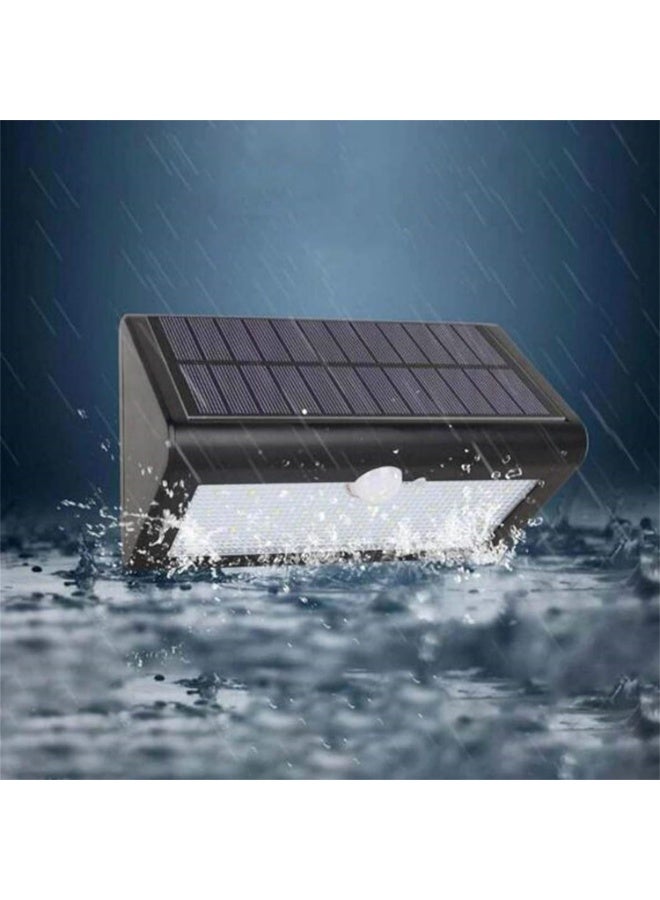 Solar Motion Sensor Lights Outdoor - 38LED Waterproof Wall Lamp, 600 Lumens White Light, 4400mAh Battery, 6-10m Detection, Black Security Light for Yard/Garage/Patio - Image 3