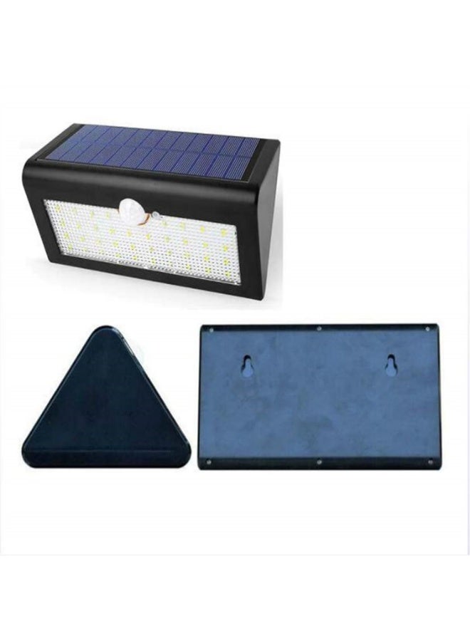 Solar Motion Sensor Lights Outdoor - 38LED Waterproof Wall Lamp, 600 Lumens White Light, 4400mAh Battery, 6-10m Detection, Black Security Light for Yard/Garage/Patio - Image 5
