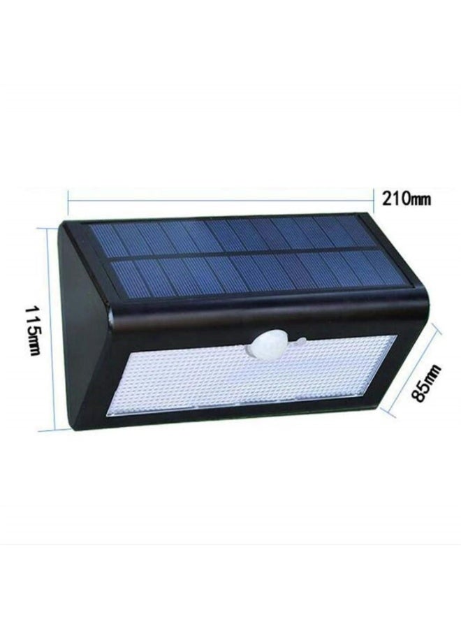 Solar Motion Sensor Lights Outdoor - 38LED Waterproof Wall Lamp, 600 Lumens White Light, 4400mAh Battery, 6-10m Detection, Black Security Light for Yard/Garage/Patio - Image 4