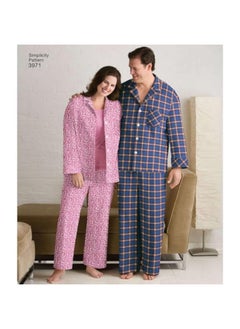 Simplicity Easy To Sew Men And Women'S Matching Pajamas Sewing Patterns Sizes S L  - Image 4