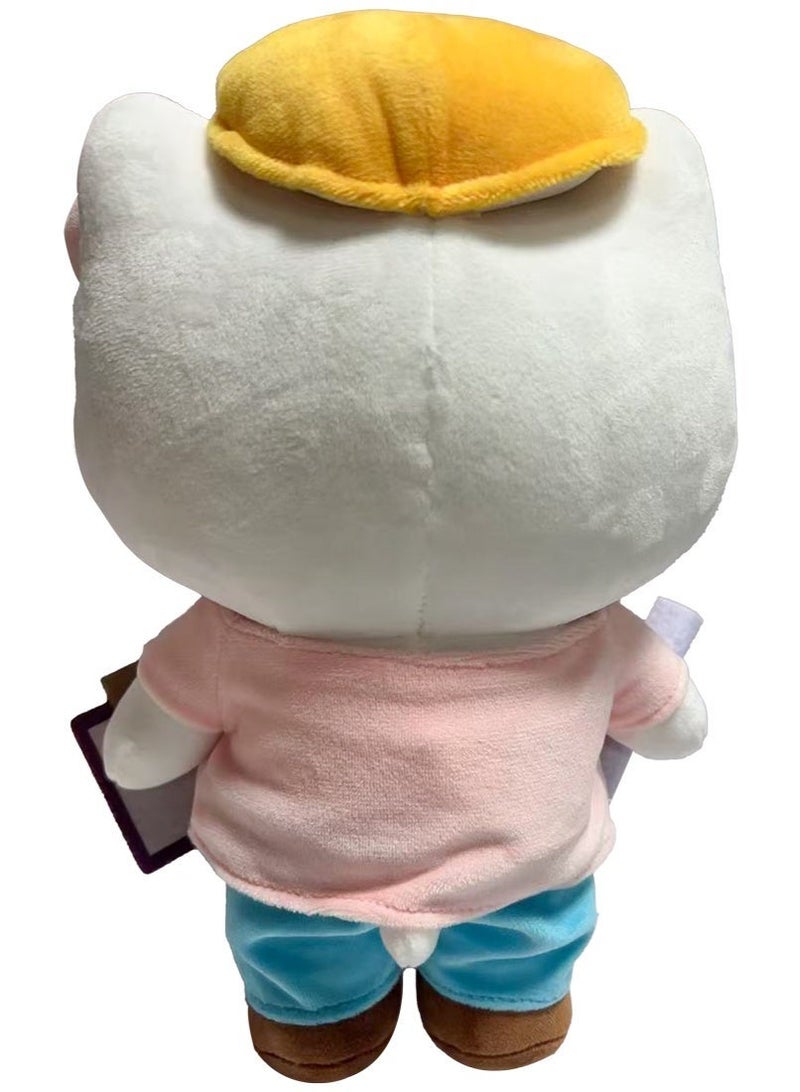 Hello Kitty Career Plush 25cm – Soft Collectible Stuffed Toy in Career Outfit, Cute Cuddly Gift for Kids and Hello Kitty Fans - Bright Architect - Image 2
