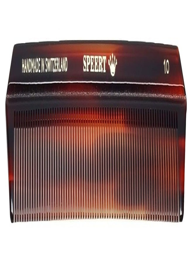 Speert #10 Handmade Narrow Tooth Comb Tortoise Havana Acetate Fine Straight Thin Detangling Parting Grooming Teasing Hair Styling Hairdresser Barber Hairdressing Wet Dry Pocket Travel Women Men Kids - Image 1