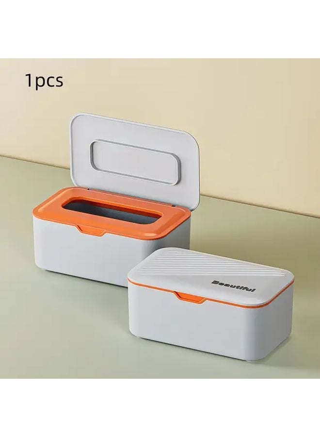 Blue Plastic Wet Wipe Dispenser Box Hygienic One Touch Operation Space Saving Design - Image 5