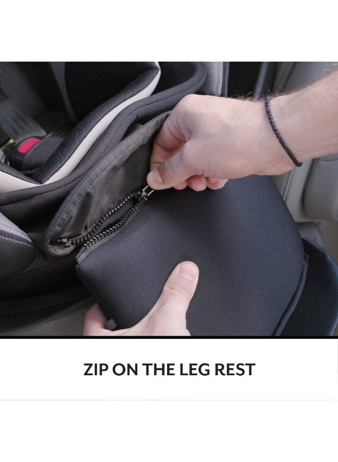 Evenflo - Gold Revolve360 Extend All In One Rotational Car Seat With Sensorsafe - Moonstone Gray - Image 5