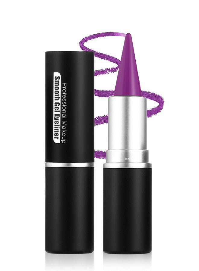 Lestpola Purple Gel Eyeliner Cream Pencil, Waterproof Smudge-proof Long Wear, Glides on Smoothly Matte Waterline Eyeliner, Intense Color Eye Liner Pen, Multi-use Face Paint Stick Colorful Makeup for Women-07 - Image 1