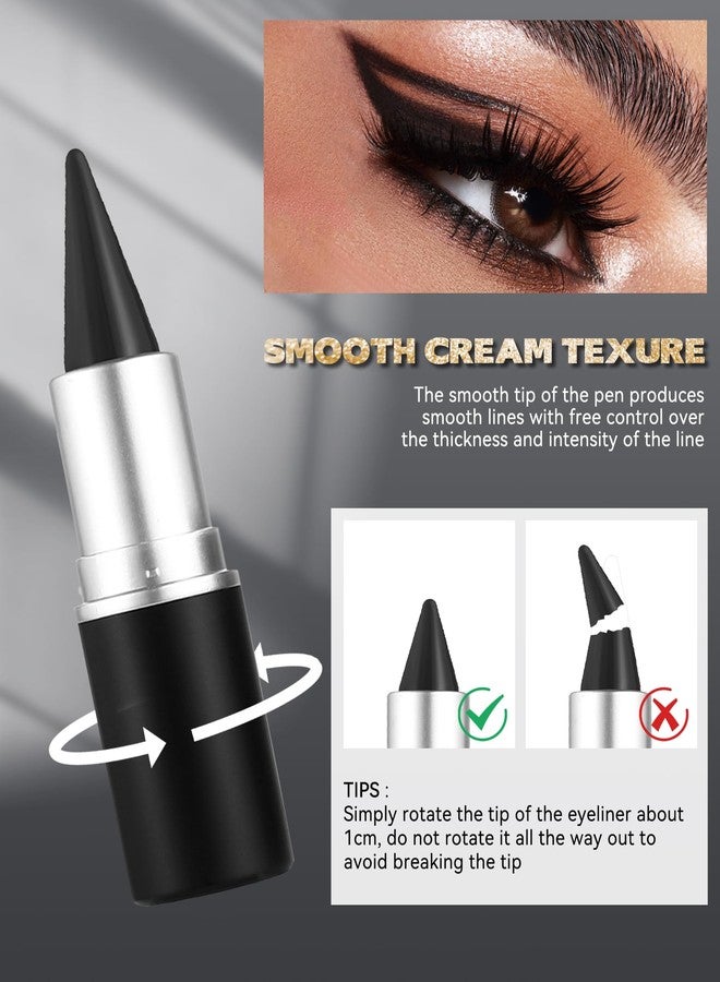 Lestpola Purple Gel Eyeliner Cream Pencil, Waterproof Smudge-proof Long Wear, Glides on Smoothly Matte Waterline Eyeliner, Intense Color Eye Liner Pen, Multi-use Face Paint Stick Colorful Makeup for Women-07 - Image 3