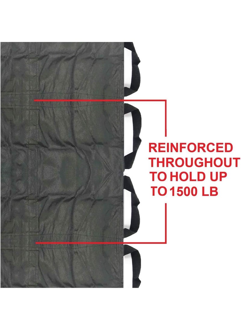 Vakly Vakly Patient Transfer Sheet Blanket 40x80 with 14 Handles for Lifting Moving Turning and Positioning Patients up to 1500 LB  Large Positioning Unit for Repositioning Fall Prevention Guide  - Image 4