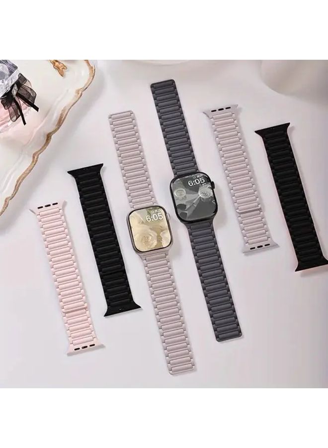 Chocolate Black Sport Band 38 40 41 42mm Fitness Tracker Strap Secure Foldover Clasp - Image 3