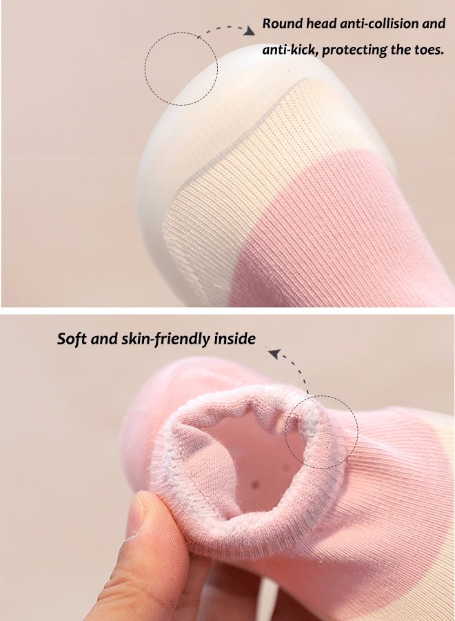 Aissiora Baby Non-Slip Soft-Soled Floor Shoes Size S Mesh Walking Socks Cartoon Design Comfortable Everyday Wear Infant Toddler Footwear - Image 4