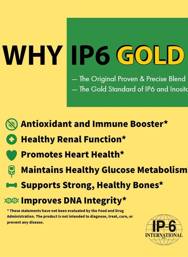 IP6 Gold Immune Support Formula, 240 Vegetarian Capsules - Image 4