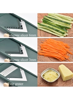 KASTWAVE Adjustable Mandoline Food Slicer for Kitchen, Ultra Sharp V-blade Vegetable Slicer with Container, Slicer Vegetable Cutter, Julienne slicer, Potato Slicer for Apple, Onion, Tomato lemon Slicer  - Image 5
