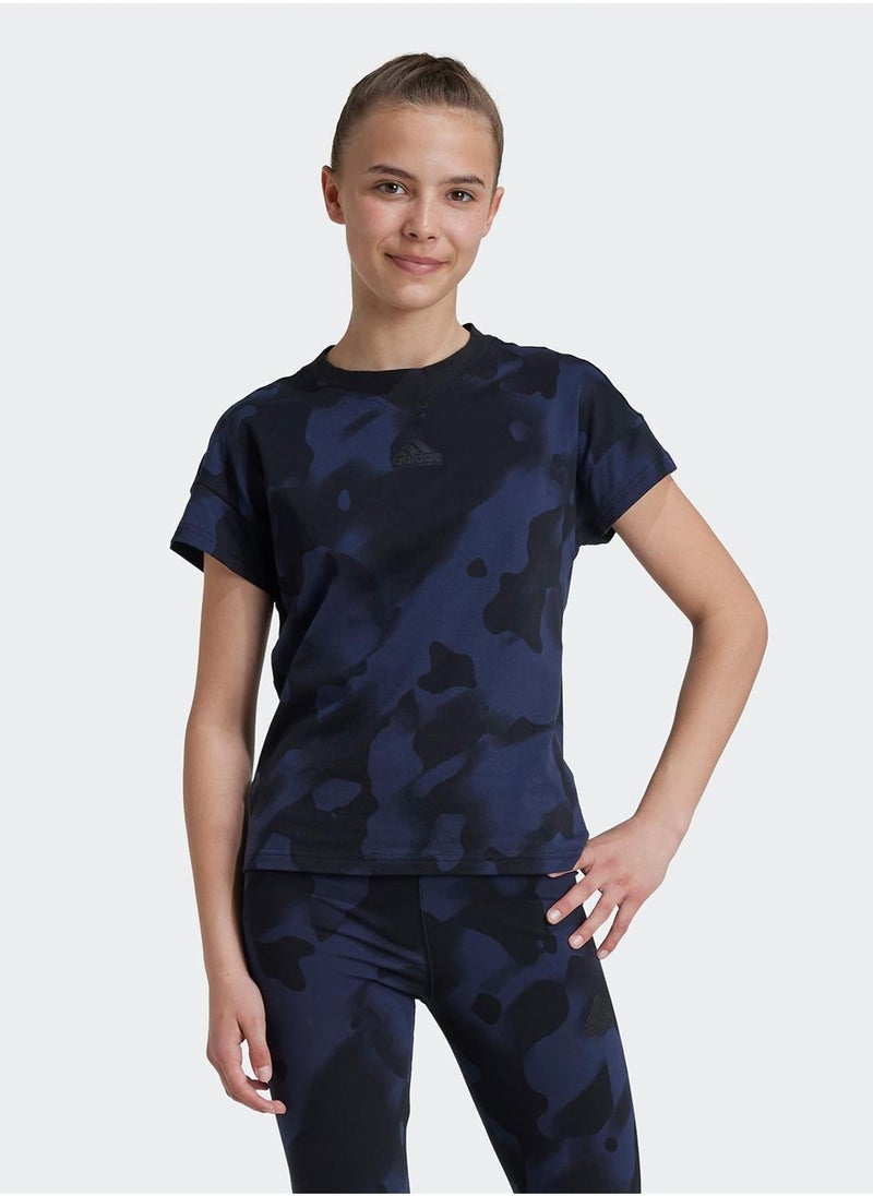 Adidas Youth Future Icon Aop T-Shirt - Image 1