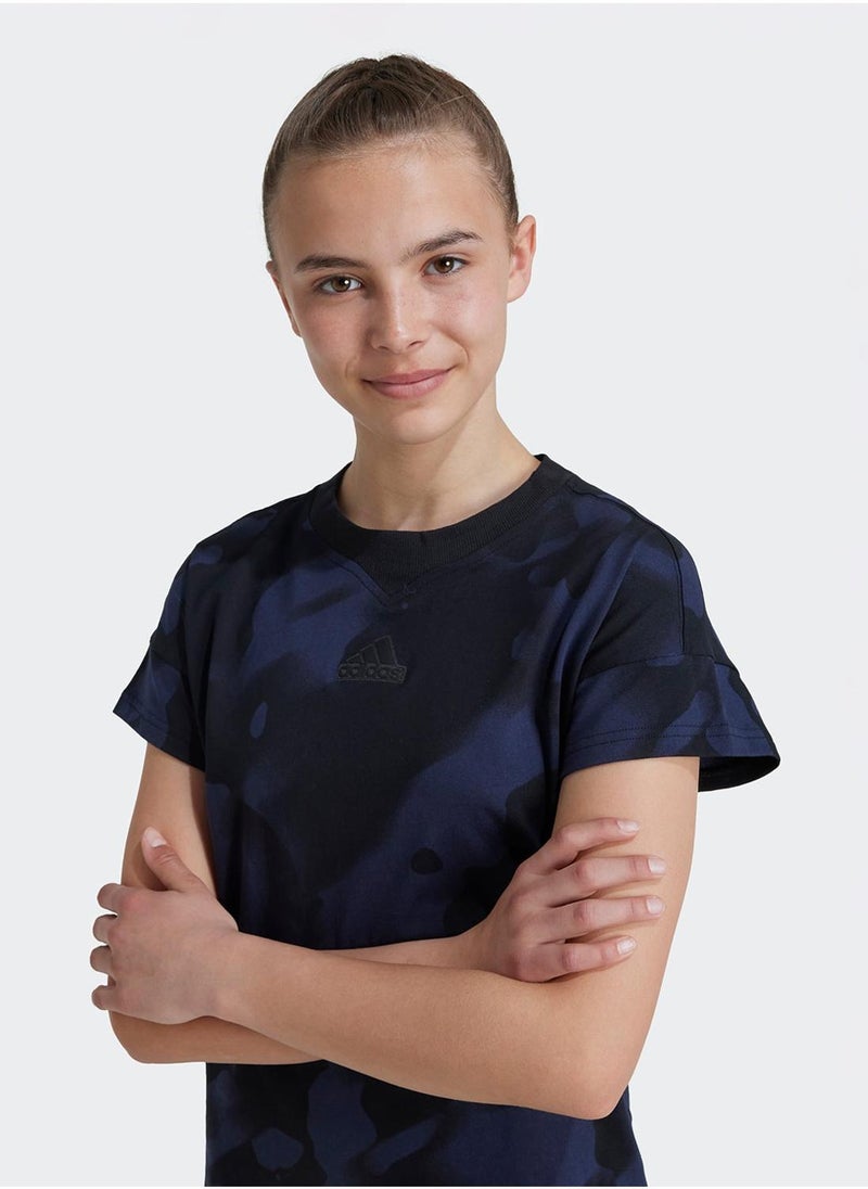 Adidas Youth Future Icon Aop T-Shirt - Image 3